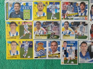Lote cromos fútbol Real Sociedad Panini La Liga