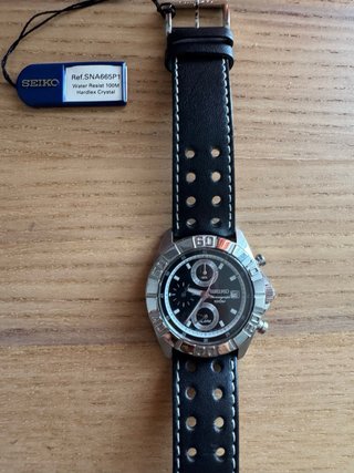 Reloj Seiko SNA665P1 Cronógrafo Alarma
