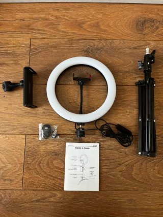 Aro de Luz LED con Trípode y Soporte Móvil
