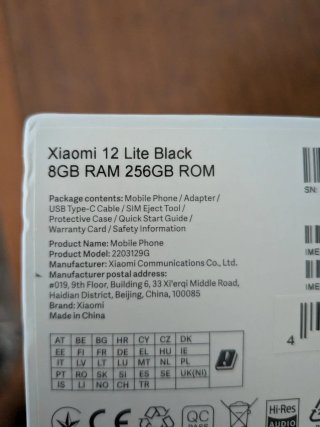 Xiaomi 12 Lite 256GB