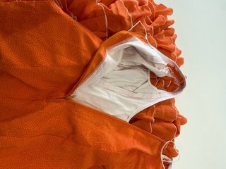 266 Traje de flamenca naranja con volantes