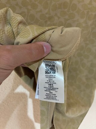 Camiseta Coach Monograma Beige/Marrón