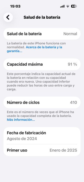 iPhone 15 128GB Negro