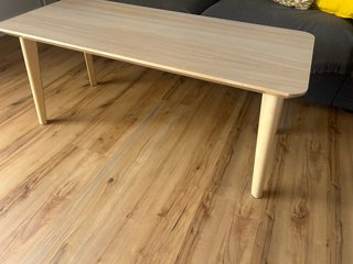 Mesa Baja centro Lisabo Ikea Madera Clara