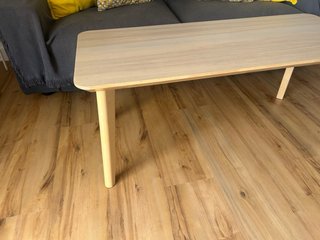 Mesa Baja centro Lisabo Ikea Madera Clara