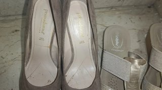 Scarpe Primadonna donna beige e oro