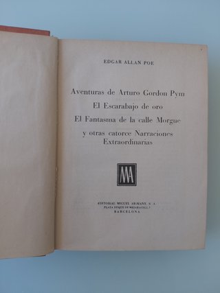 Narraciones Edgar Allan Poe