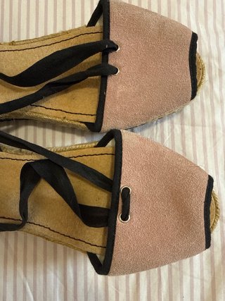 Alpargatas Couple & Pie. Piel Talla 41