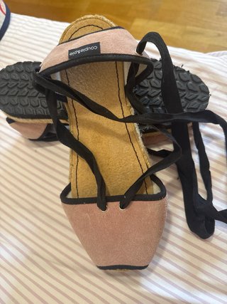 Alpargatas Couple & Pie. Piel Talla 41