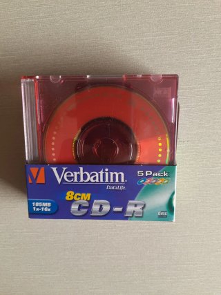 5 Mini CD-R Verbatim 8cm 185MB