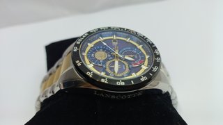 Reloj Lanscotte Solar Azul y Dorado