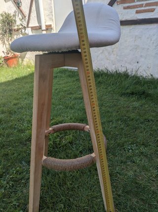 Taburete Giratorio Madera Ergonómico 70cm