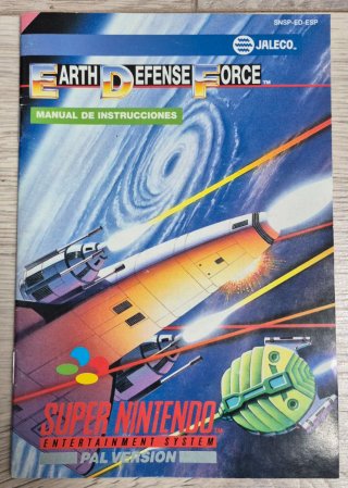 SNES Earth Defense Force PAL Version Español