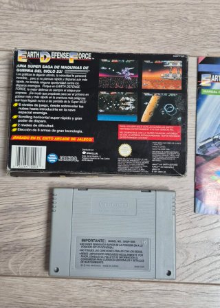 SNES Earth Defense Force PAL Version Español