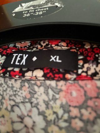 Camisa floral manga caída Talla XL