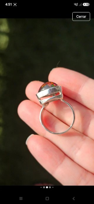 Anillo Ópalo Negro