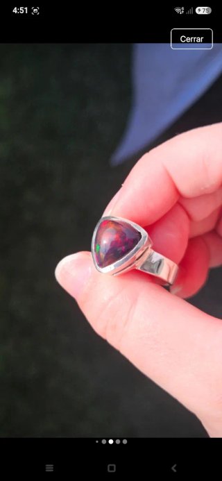 Anillo Ópalo Negro