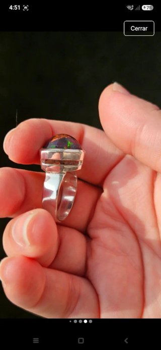 Anillo Ópalo Negro