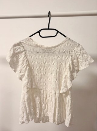 Camiseta blanca manga corta talla XS