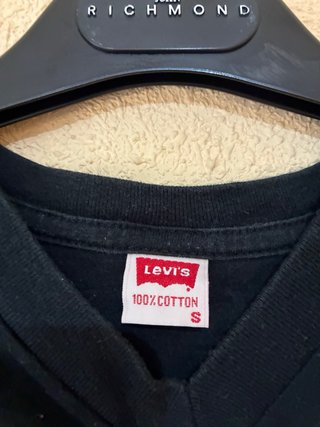 Camiseta Levi's Negra Talla S Algodón