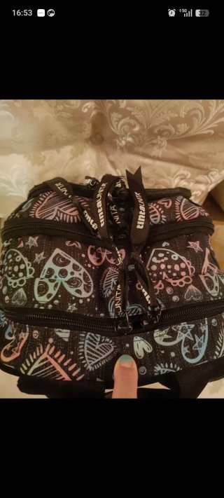 Zaino scuola con cuori Tinta UNITA