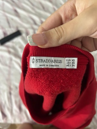 Sudadera Stradivarius Roja