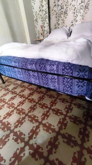 NUEVA Cama Matrimonio Dosel Negra