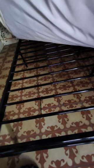 NUEVA Cama Matrimonio Dosel Negra