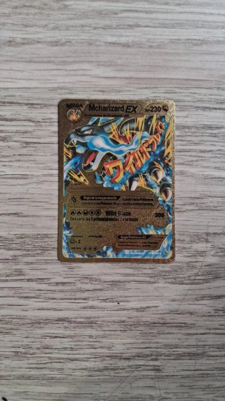 Carta Pokémon Mega Charizard EX Dorada Metal