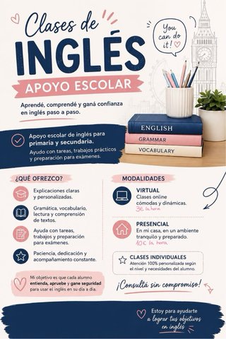 Clases ingles para niños (7-13)