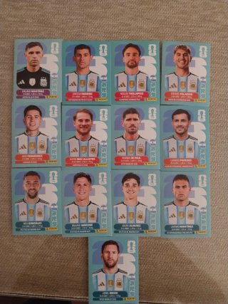 Lote 13 cromos fútbol Argentina mundial 2026