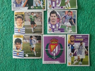 Lote cromos fútbol R. Valladolid C.F. Panini La