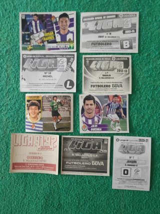 Lote cromos fútbol R. Valladolid C.F. Panini La