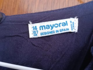 Vestido azul marino juvenil
