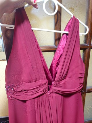 Vestido de fiesta rosa/rojo