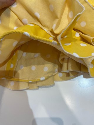 267 Traje de flamenca niña amarillo lunares