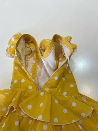 267 Traje de flamenca niña amarillo lunares