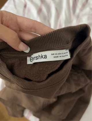 Sudadera Bershka Marrón Fast Manhattan