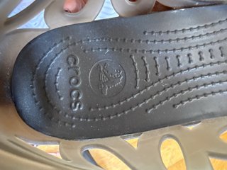 Merceditas Crocs Mujer Talla 42 Gris