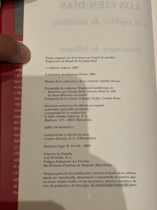 Los Cien Dias (Spanish Edition)