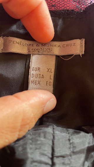 Vestido Negro Encaje Penélope & Mónica Cruz Mango
