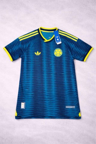 Camiseta Colombia Adidas Azul y Amarillo