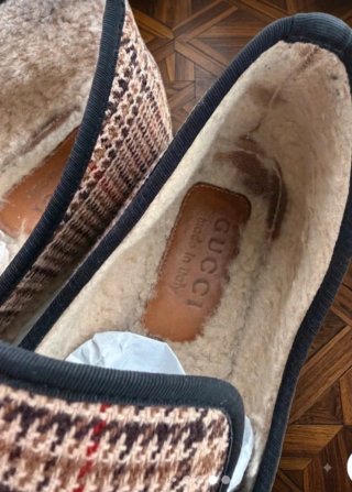 Mocasines Gucci Lana Tartán Horsebit