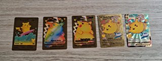 Lote 5 cartas Pokémon Pikachu