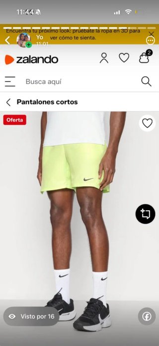 Pantalones cortos Nike amarillos