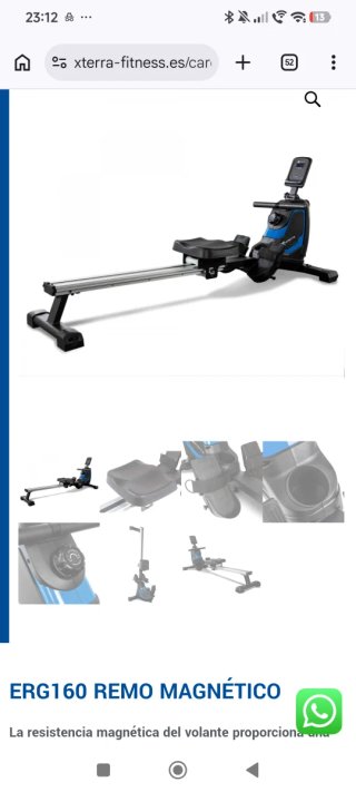 Máquina de Remo ERG 160 x-terra