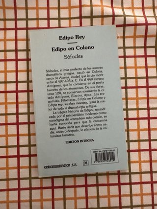 Edipo rey Edipo en Colono