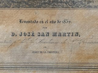 Mapa Topográfico Jerez de la Frontera 1852