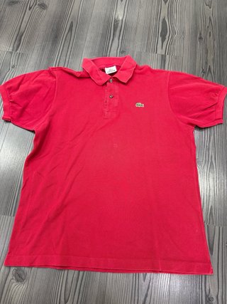 Polo Lacoste Rojo Vintage Original