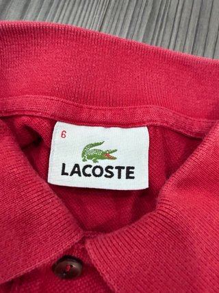 Polo Lacoste Rojo Vintage Original
